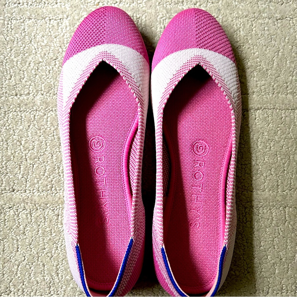 Rothy’s Pink The Flat Never Worn size 8